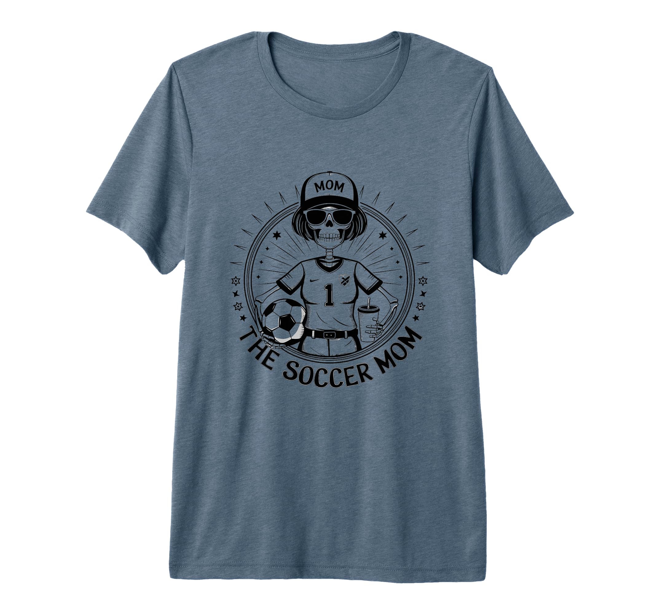 Soccer Mom Skeletton Halloween T-Shirt - Fun Novelty Design for Adults