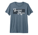 Soccer Mom Soccer Mama Checkered Mothers T-Shirt - Trendy Graphic Unisex