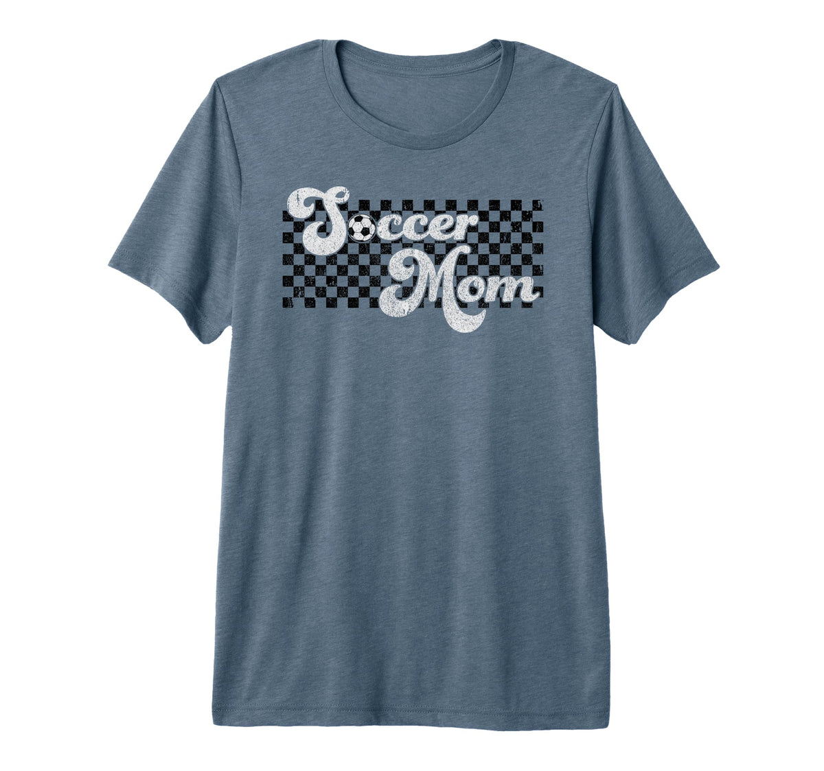 Soccer Mom Soccer Mama Checkered T-Shirt - Streetwear Style Men Women