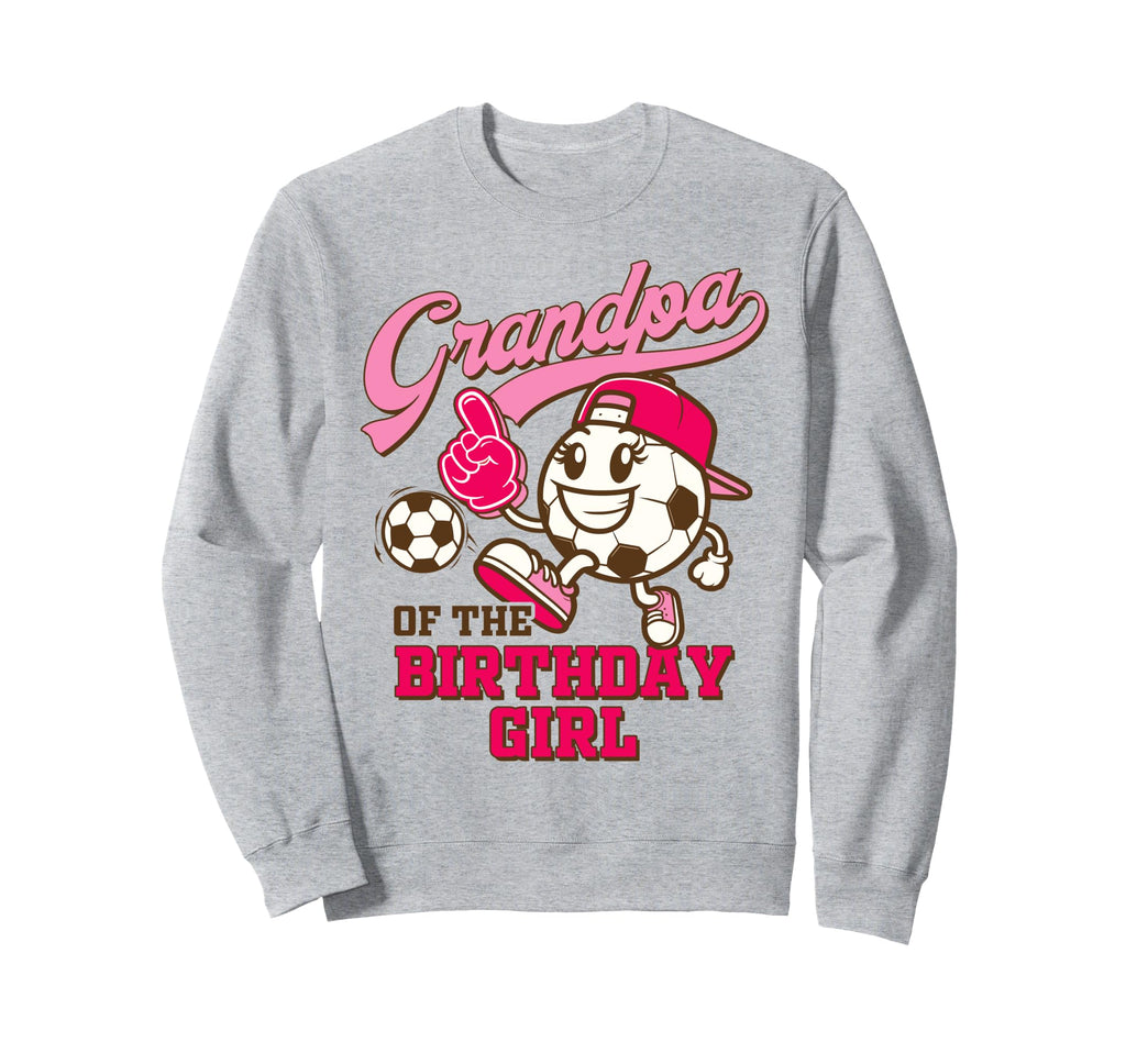 Soccer Grandpa Birthday Party Grandpa Sweatshirt - Novelty Apparel Unisex