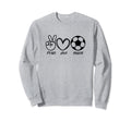 Peace Sign Hippe Symbol Peace Sweatshirt - Casual Everyday Wear Unisex