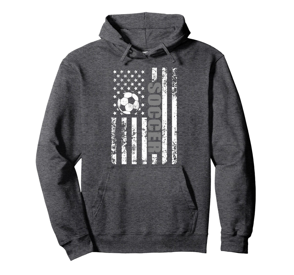 Us American Flag Soccer Patriotic Soccer Hoodie - Trendy Graphic Men Women