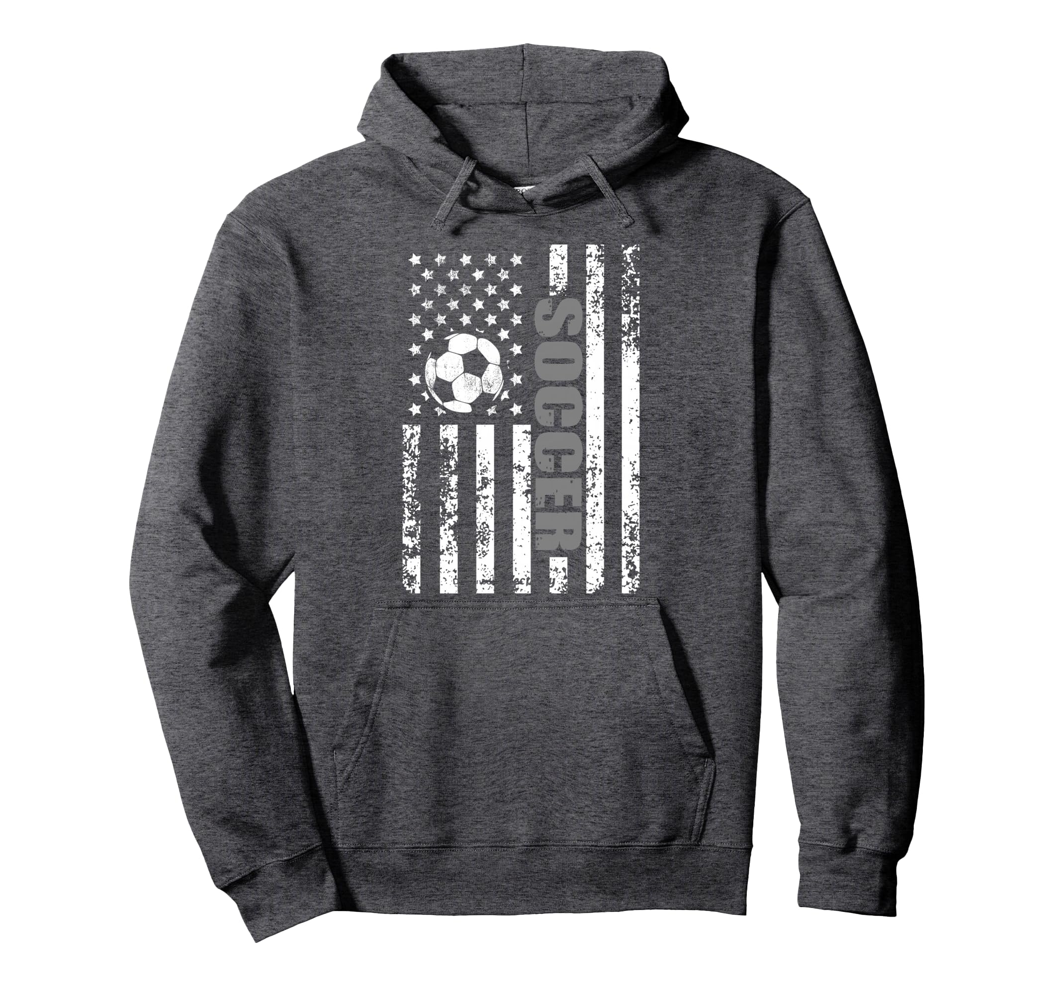 Us American Flag Soccer Patriotic Soccer Hoodie - Trendy Graphic Men Women