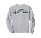 Soccer Heartbeat Football Lovers Sweatshirt - Streetwear Style Men Women