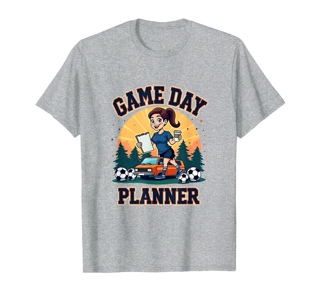 Soccer Mom Game Day Planner T-Shirt - Custom Art Print Men Women