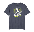Born To Play Soccer Womens T-Shirt - Custom Art Print Men Women
