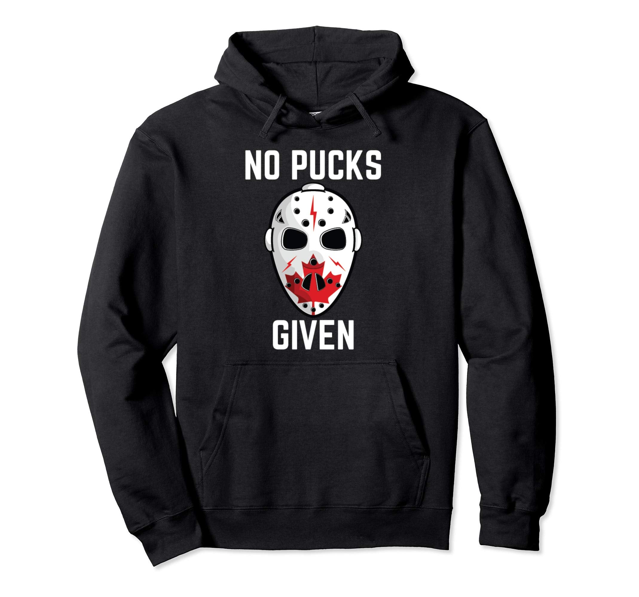Goalkeeper Hockey Mask Canadian Maple Leaf Hoodie - Novelty Apparel Unisex
