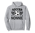Soccer Nonnie Hearts Nonnie Soccer Hoodie - Aesthetic Graphic Unisex