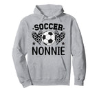 Soccer Nonnie Hearts Nonnie Soccer Hoodie - Aesthetic Graphic Unisex