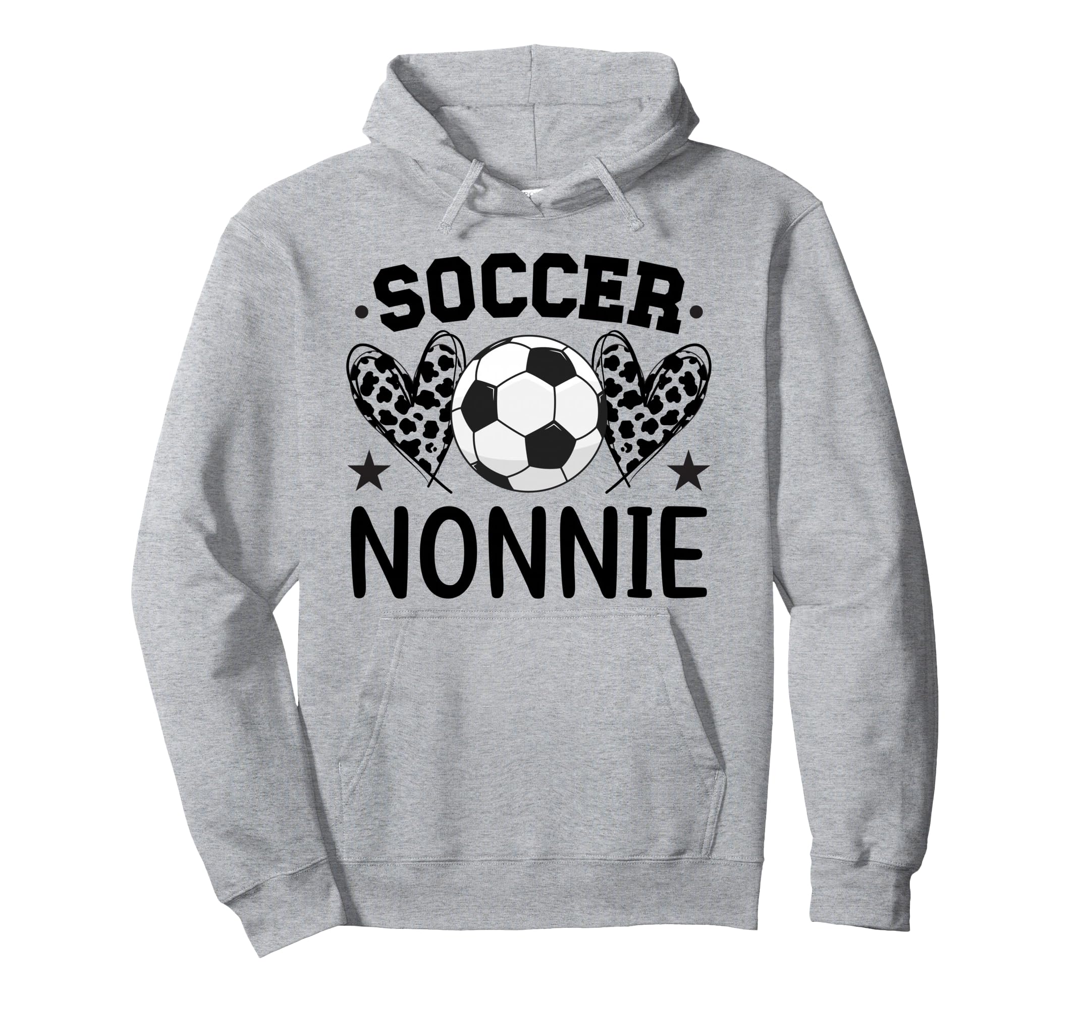 Soccer Nonnie Hearts Nonnie Soccer Hoodie - Aesthetic Graphic Unisex