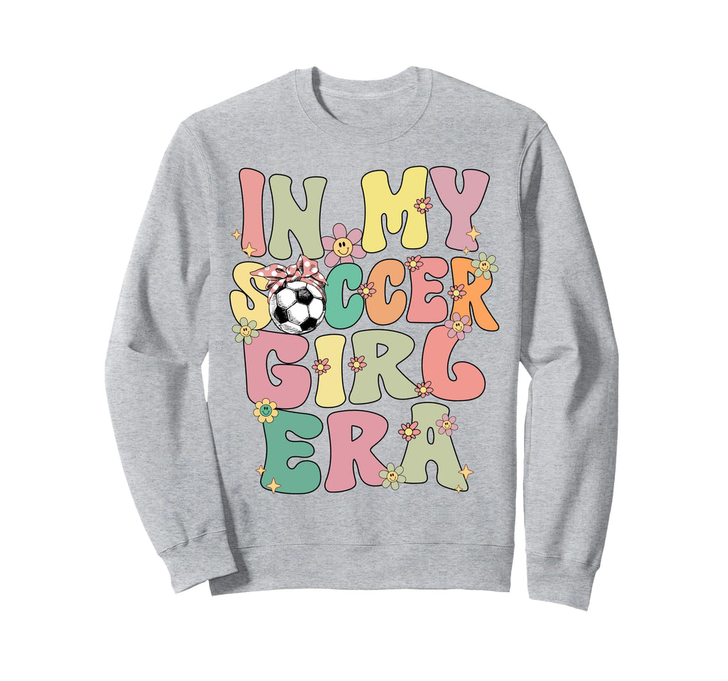 My Soccer Era Groovy Soccer Soccer Sweatshirt - Minimalist Print Men Women