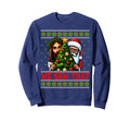We Saw That Jesus And Santa Sweatshirt - Casual Everyday Wear Men Women