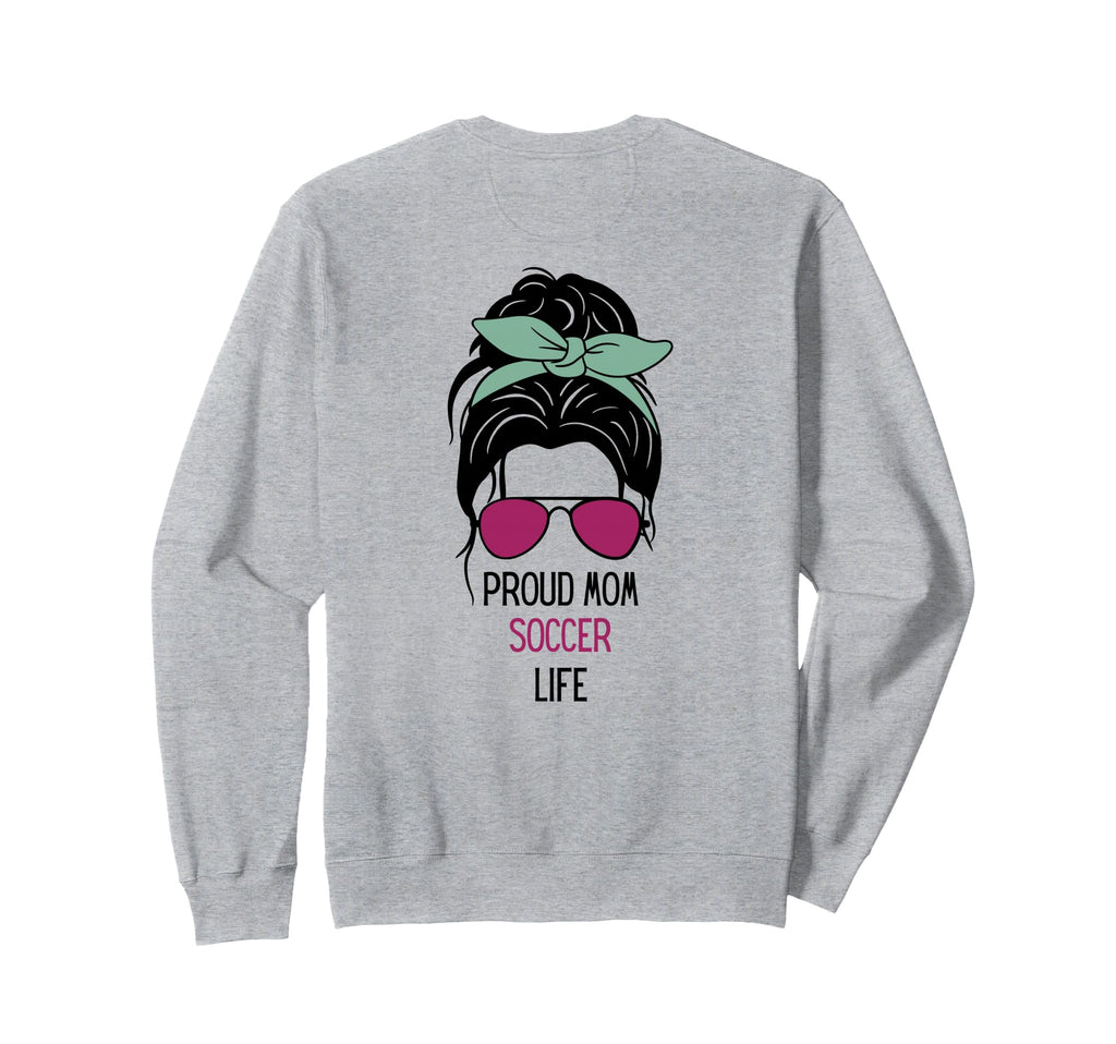 Soccer Mom Outfit Soccer And Gift Sweatshirt - Aesthetic Graphic Unisex