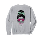 Soccer Mom Outfit Soccer And Gift Sweatshirt - Aesthetic Graphic Unisex