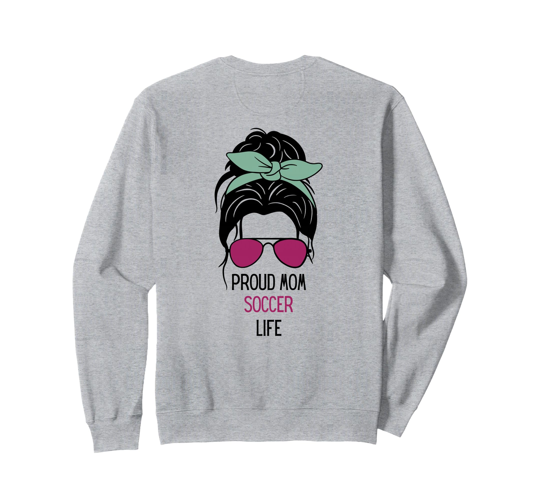 Soccer Mom Outfit Soccer And Gift Sweatshirt - Aesthetic Graphic Unisex