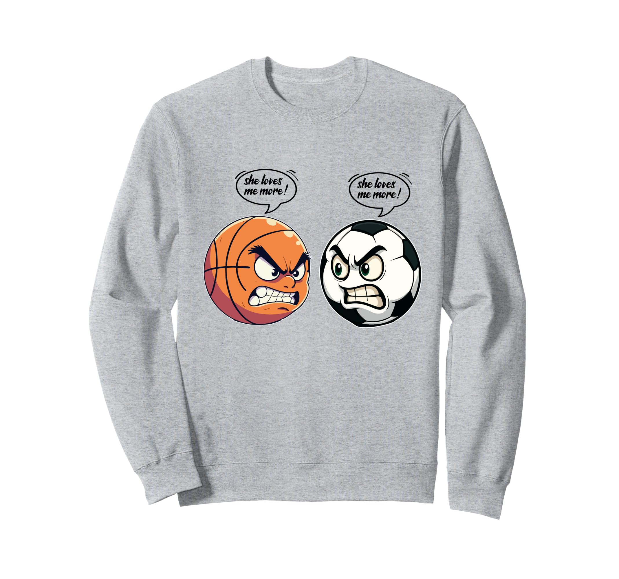 Funny Soccer Basketball Daughter She Sweatshirt - Streetwear Style Unisex