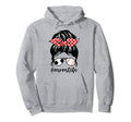 Classy Mom Life Baseball Messy Bun Hoodie - Trendy Graphic Men Women