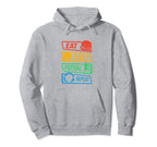 Eat Sleep Futsal Repeat Indoor Soccer Hoodie - Graphic Print for Adults