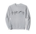 Soccer Heartbeat Soccer Football Sweatshirt - Minimalist Print for Adults