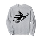 Born To Fly Soccer Goalkeeper Sweatshirt - Minimalist Print Men Women