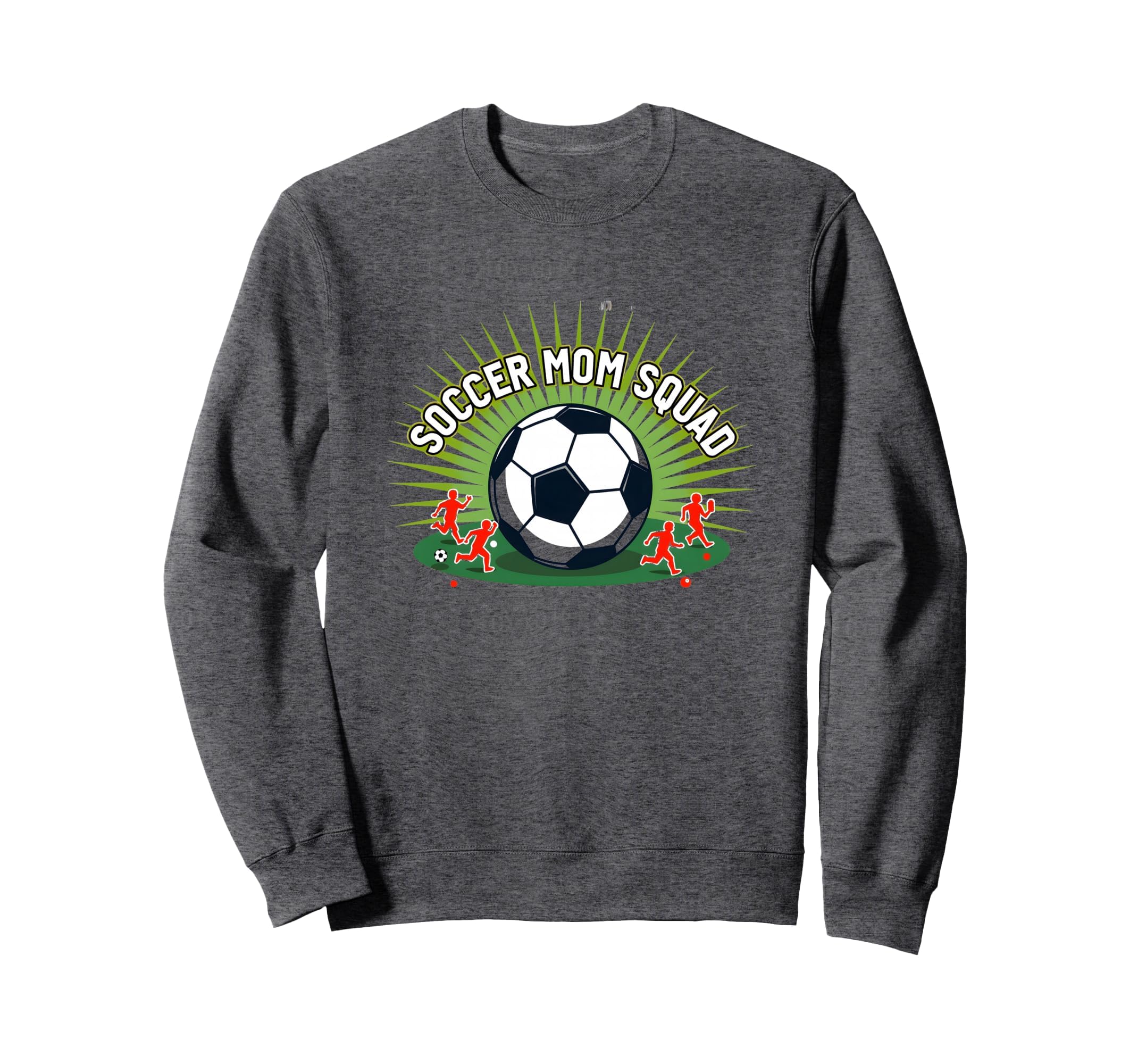Soccer Mom Squad Sporty Parent Team Sweatshirt - Fun Novelty Design Unisex