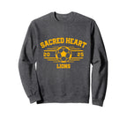 Sacred Heart Lions Soccer Ball 2025 Sweatshirt - Fun Novelty Design Unisex