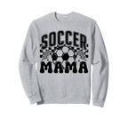 Soccer Mama Checkered Soccer Mom Sweatshirt - Unique Graphic Men Women