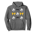 Soccer Ball Bows Womens Soccer Player Hoodie - Aesthetic Graphic Men Women