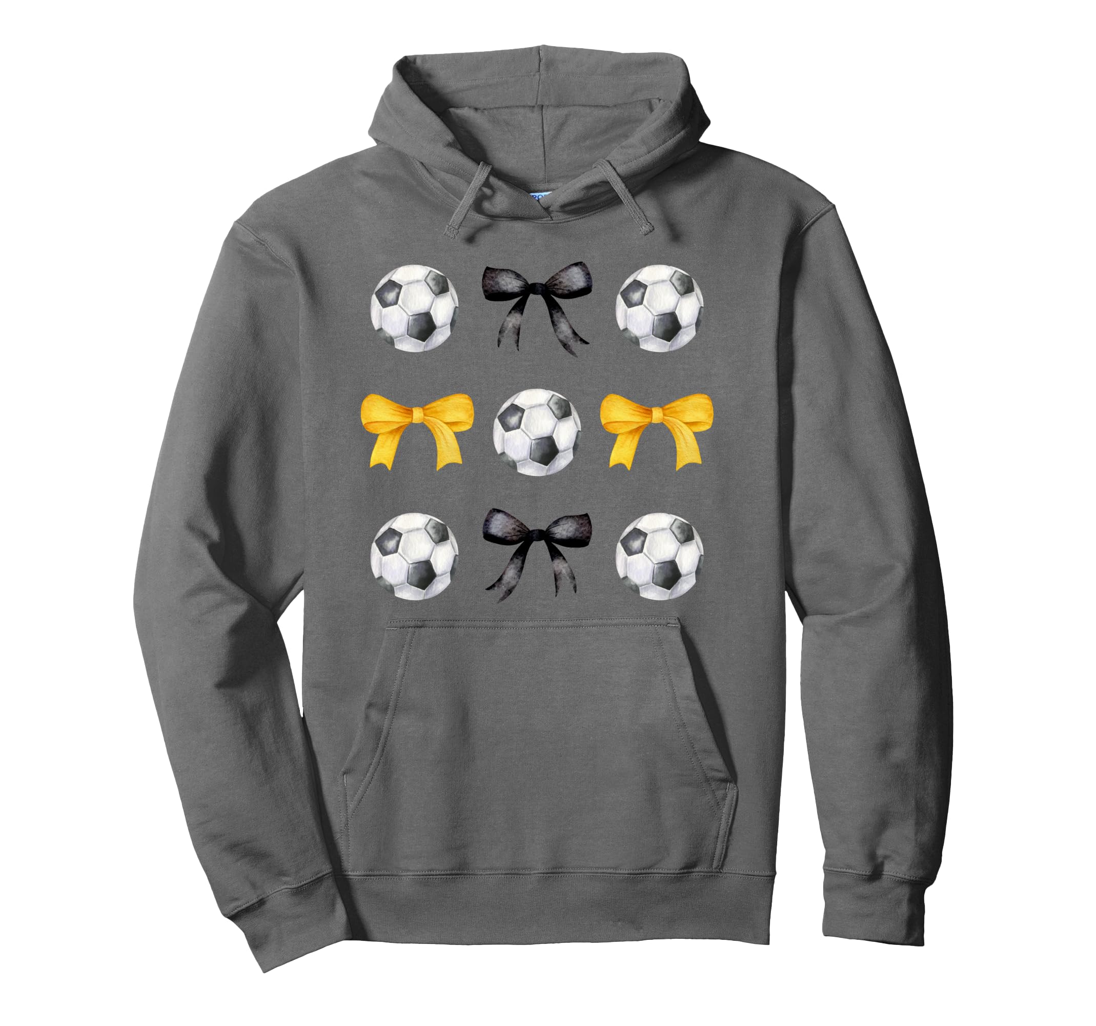 Soccer Ball Bows Womens Soccer Player Hoodie - Aesthetic Graphic Men Women