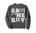 Soccer Game Day Coquette Bow Funny Sweatshirt - Novelty Apparel for Adults