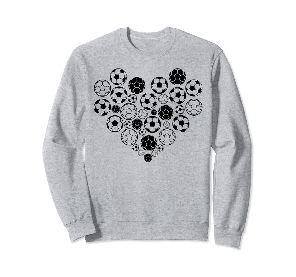 Soccer Heart Soccer Player Sweatshirt - Aesthetic Graphic for Adults