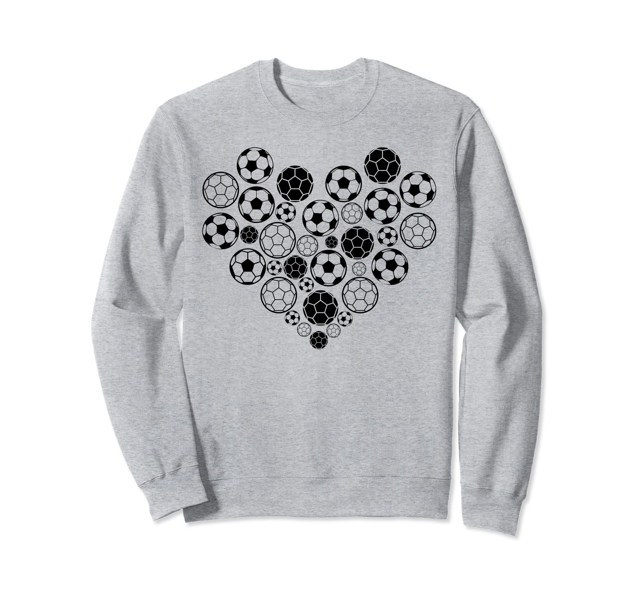 Soccer Heart Soccer Player Sweatshirt - Aesthetic Graphic for Adults