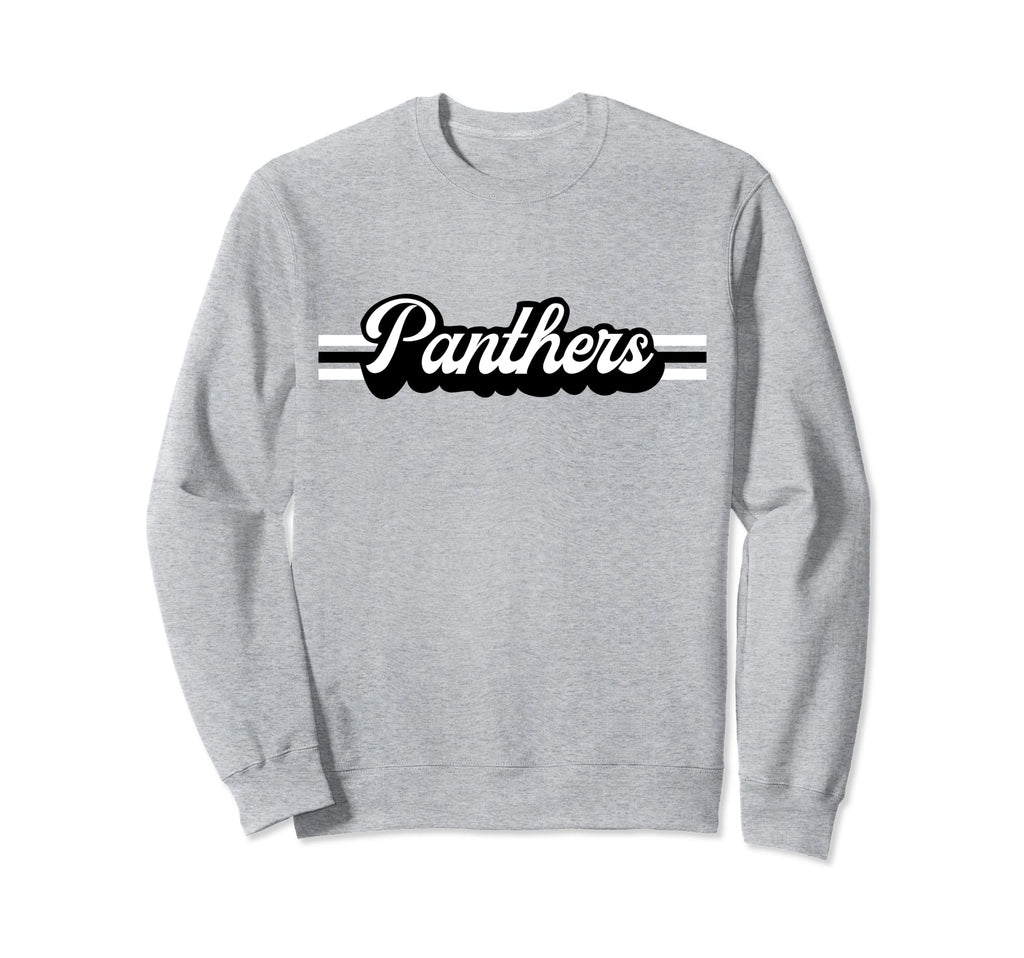 Panthers Mascot School Spirit Panther Sweatshirt - Graphic Print Unisex