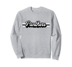 Panthers Mascot School Spirit Panther Sweatshirt - Graphic Print Unisex
