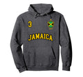 Jamaica Number 3 Soccer Team Sports Hoodie - Fun Novelty Design Unisex