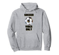 Soccer Vibes Only Football Goal Sports Hoodie - Unique Graphic for Adults