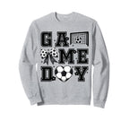 Soccer Game Day Coquette Bow Funny Sweatshirt - Novelty Apparel Unisex