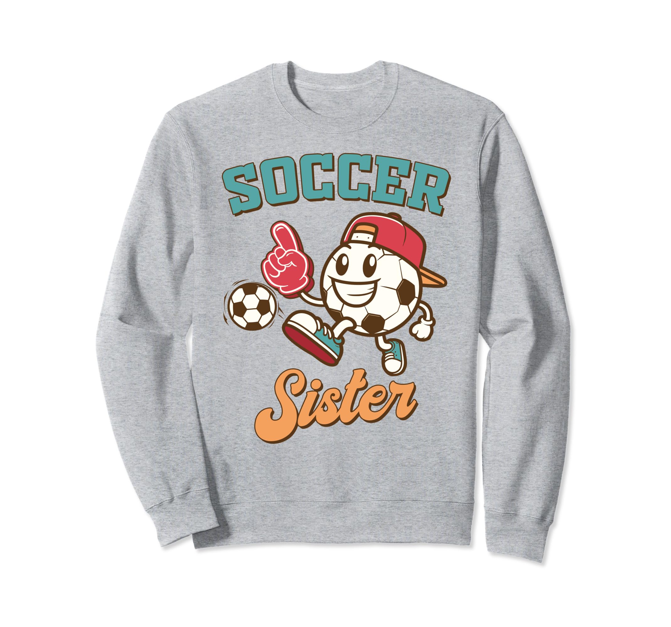 Soccer Sister Game Day Family Supporter Sweatshirt - Trendy Graphic Unisex