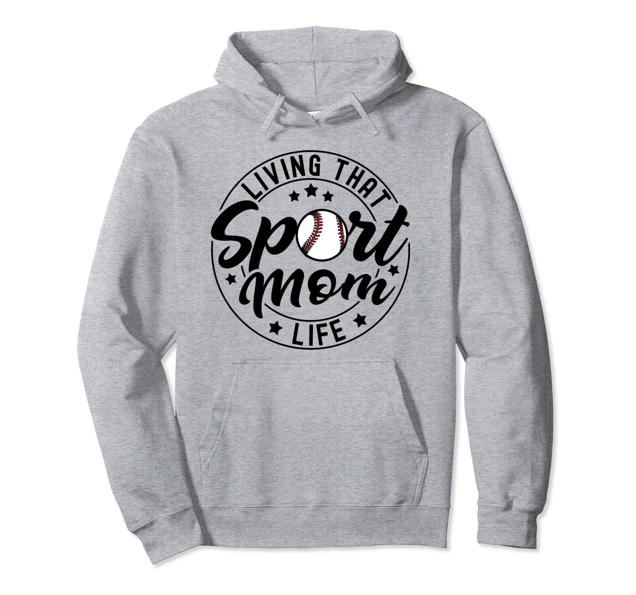 Living That Sport Mom Life Soccer Lover Hoodie - Unique Graphic for Adults