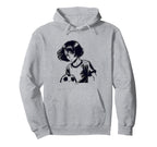 Funny Manga Comic Soccer Football Player Hoodie - Minimalist Print Unisex