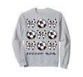 Coquette Bow Soccer Mom Soccer Lovers Sweatshirt - Graphic Print Men Women