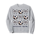 Coquette Bow Soccer Mom Soccer Lovers Sweatshirt - Graphic Print Men Women