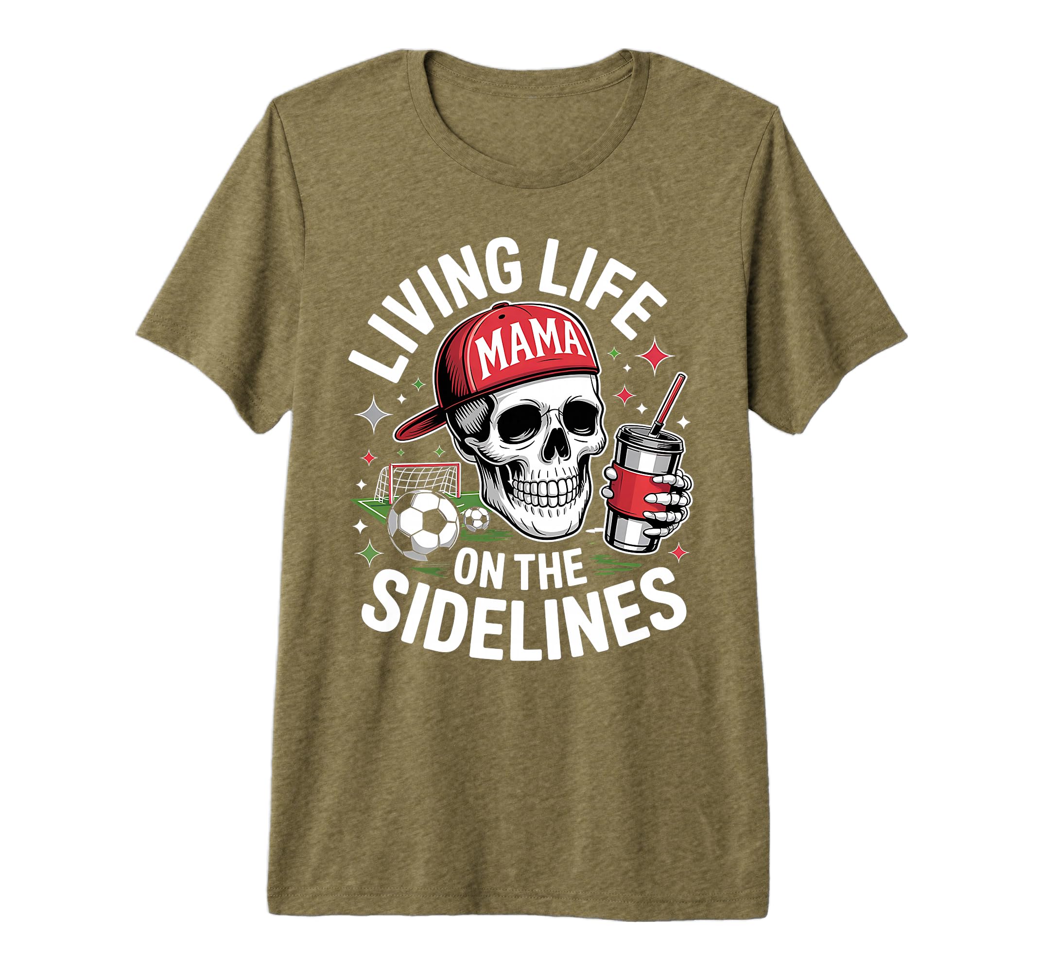Soccer Mama Living Life Sidelines T-Shirt - Fun Novelty Design Men Women