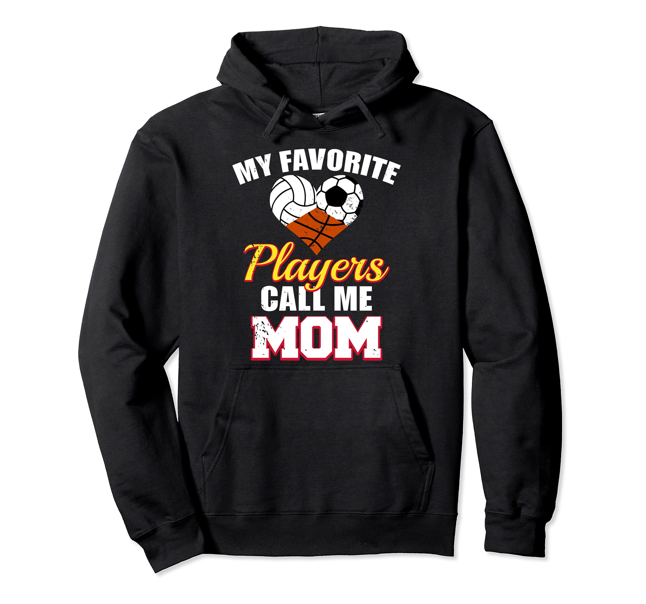 My Favorite Players Call Me Mom Volleyball Hoodie - Trendy Graphic Unisex