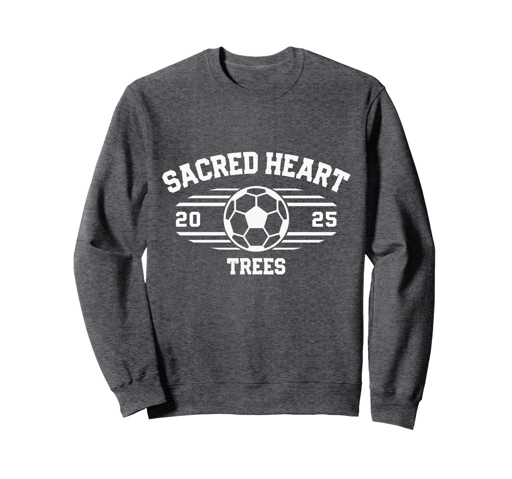 Sacred Heart Trees Soccer Sweatshirt - Casual Everyday Wear for Adults