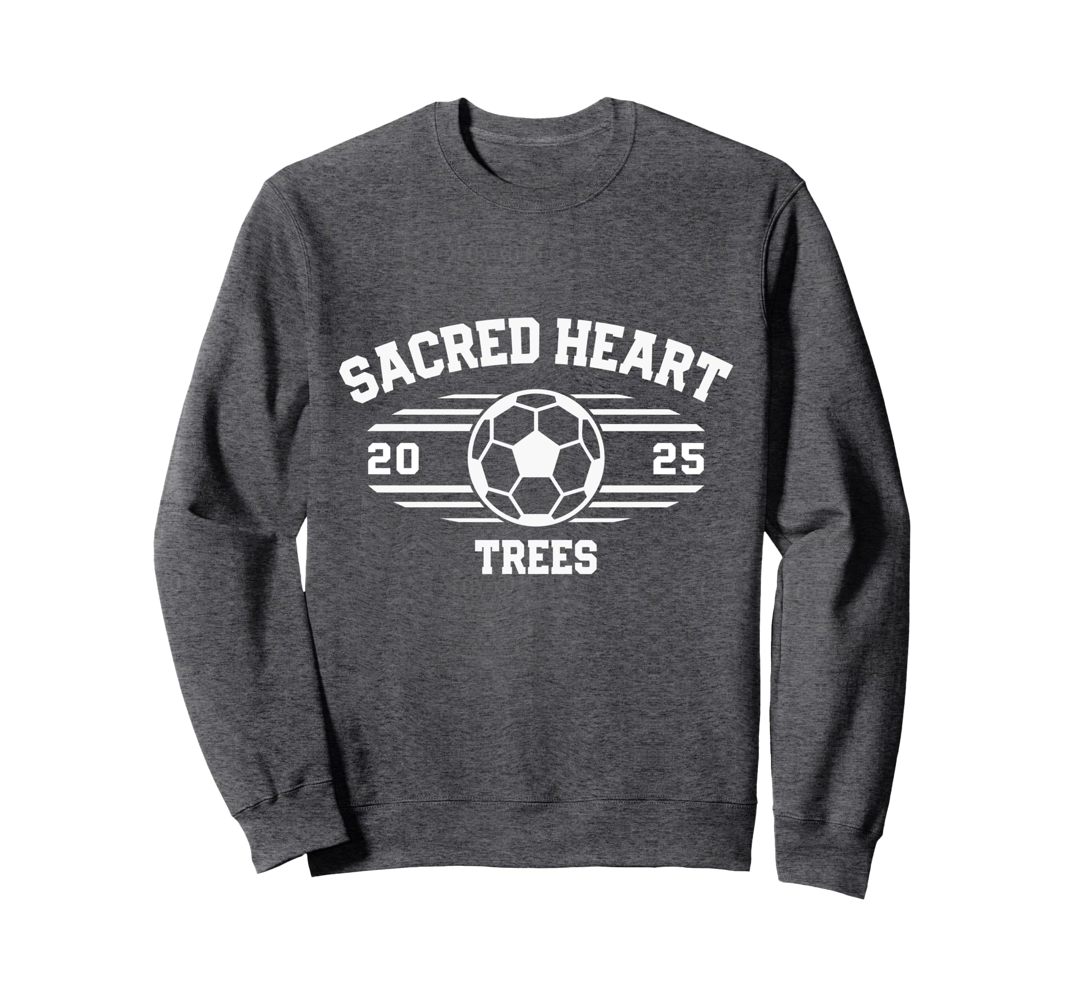 Sacred Heart Trees Soccer Sweatshirt - Casual Everyday Wear for Adults