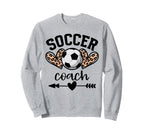 Soccer Coach Womens Soccer Coach Game Sweatshirt - Minimalist Print Unisex