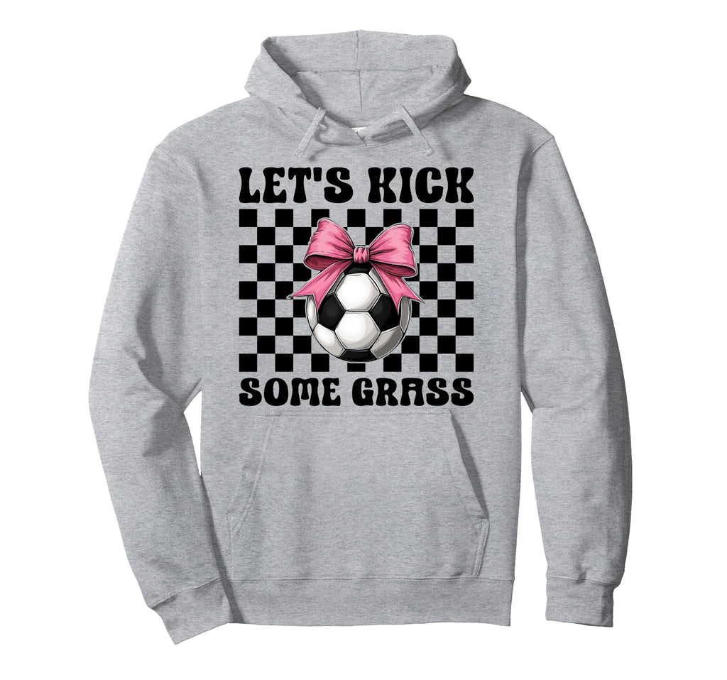Soccer Soccer Mom Mothers Day Lets Kick Hoodie - Trendy Graphic for Adults