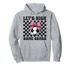 Soccer Soccer Mom Mothers Day Lets Kick Hoodie - Trendy Graphic for Adults