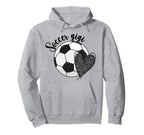 Soccer Gigi Grandma Heart Gigi Soccer Hoodie - Custom Art Print for Adults